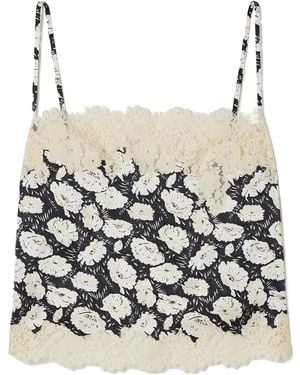 Doen Loure Lace-Trimmed Camisole - Multicolour