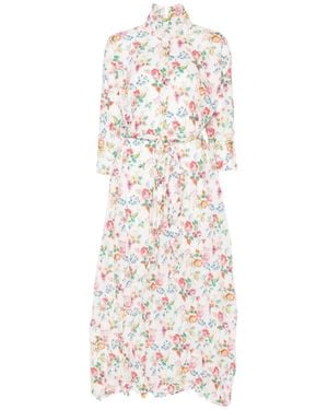 Daniela Gregis V-Neck Midi Dress - White