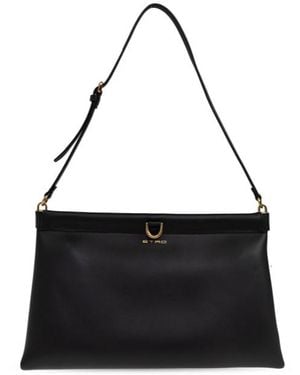Etro Talk Medium Clutch Bag - Black