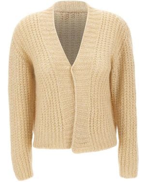 Kaos Open-Knit Sequined Cardigan - Natural