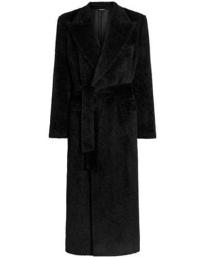 Dolce & Gabbana Double-Breasted Coat - Black