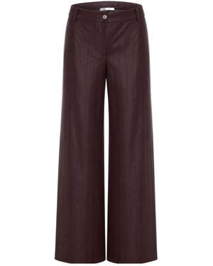 Patrizia Pepe Wide Leg Trousers - Purple