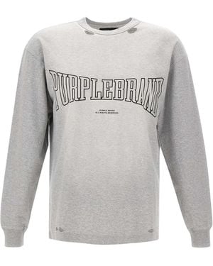Purple Brand Long-Sleeved Jumper - Grey