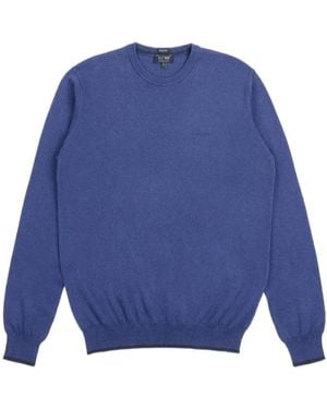 Armani Jeans Round Neck Patch Pullover - Blue