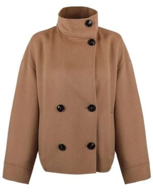 Max Mara Double-Breasted Coat - Brown