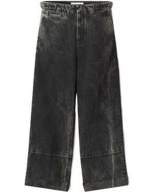 Lanvin Belted Wide-Leg Jeans - Grey