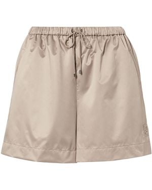 Fendi Technical Silk Shorts - Natural