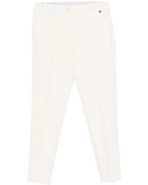 Liu Jo Logo-Plaque Pants - White