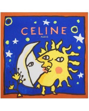 Celine Nightday Foulard, 90 - Blue