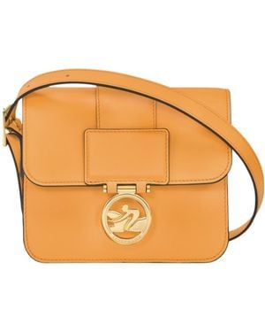 Longchamp Small Box-Trot Crossbody Bag - Orange