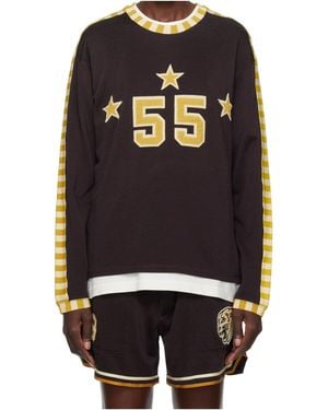 Bode Medalist Long-Sleeved T-Shirt - Black