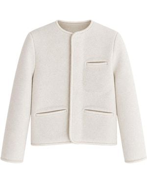 Rier Crew-Neck Jacket - White