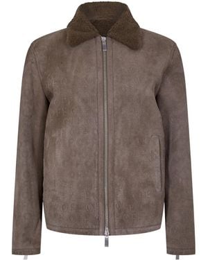 Off-White c/o Virgil Abloh Shearl Blouson - Brown