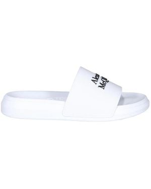 McQueen Logo Printed Slides - White
