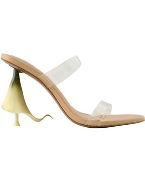 Cult Gaia Calisto Pvc Sandals - White