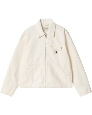 Carhartt W' Og Detroit Zip Pocket Jacket - White