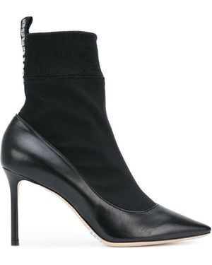 Jimmy Choo Brandon 85 Logo Boots - Black