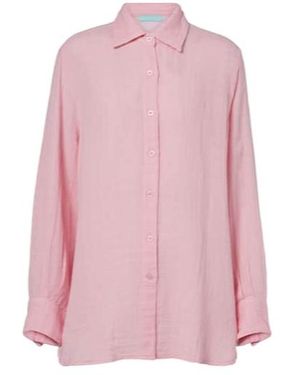 Melissa Odabash Leona Cotton Shirt - Pink