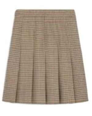 Celine Pleated Skirt - Brown