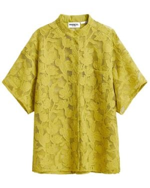 Essentiel Antwerp Lace Embroidered Shirt - Yellow