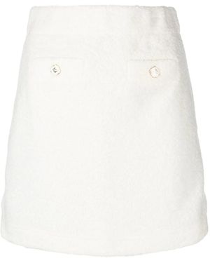 CASABLANCA Terry Cloth Mini Skirt - White