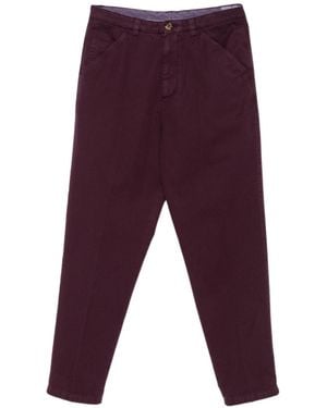 Brunello Cucinelli Cotton Trousers - Purple