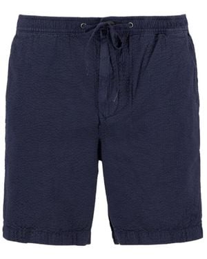 Barbour Seersucker Drawstring Shorts - Blue