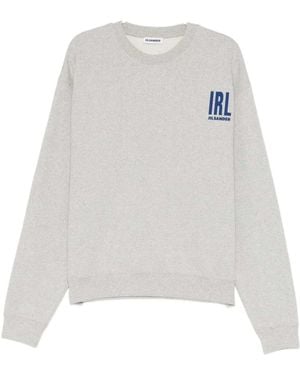 Jil Sander Logo-Print Sweatshirt - White