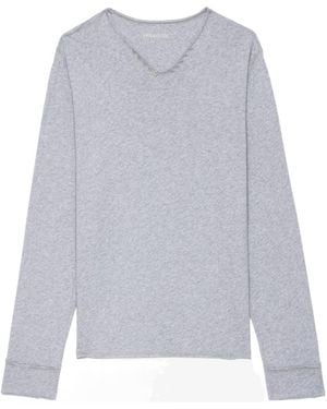 Zadig & Voltaire Long Sleeve T-Shirt - Grey