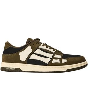 Amiri Skeleton Top Low Sneakers - Black