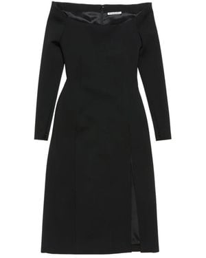 Acne Studios Long Sleeve Midi Dress - Black