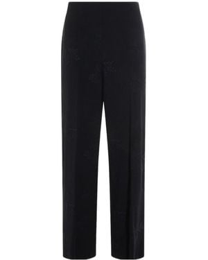 Twinset Logo Casual Pants - Black