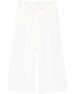 St. Agni Belted Casual Trousers - White