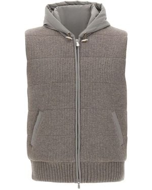 Gran Sasso Zippered Vest - Grey