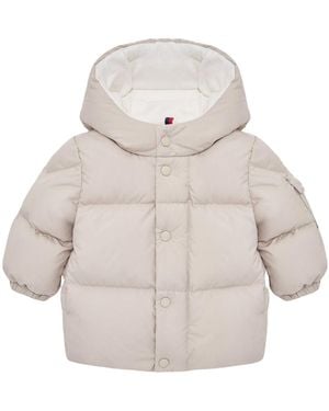 Moncler Jareth Hooded Short Down Jacket - Gray