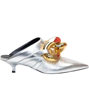 JW Anderson Logo Muller Shoes - Metallic