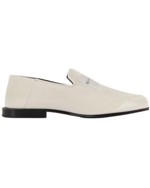 Givenchy Label Loafers - White