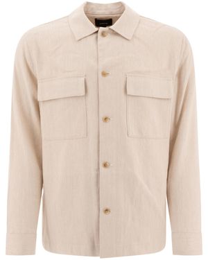 Vince Long-Sleeved Casual Jacket - Natural