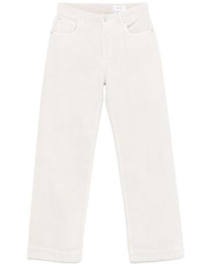 McQueen Logo Patch Wide-Leg Jeans - White