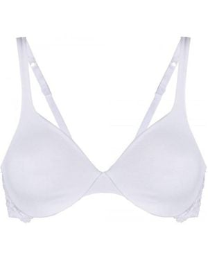 La Perla Souplè Lace-Trimmed Push-Up Bra - White