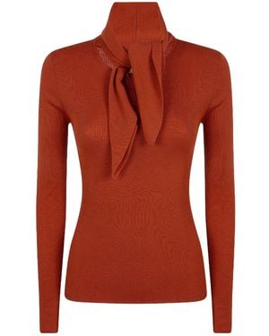 P.A.R.O.S.H. Long-Sleeved Sweater - Red