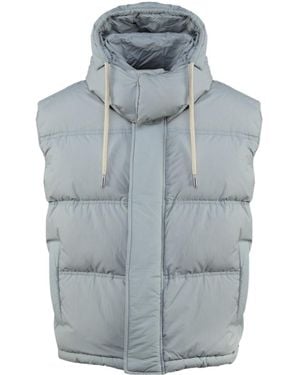 Ami Paris Padded Hooded Vest - Blue