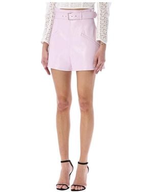 Philosophy Di Lorenzo Serafini Belted Structured Shorts - Pink