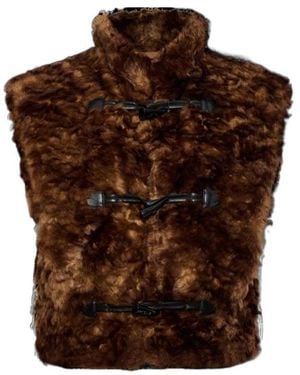 Isabel Marant Isabel Marant Étoile Jocya Toggle Faux Fur Coat - Brown