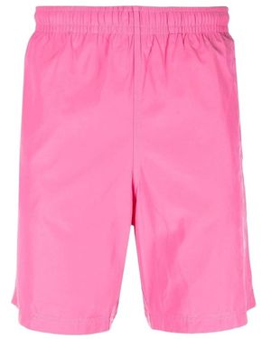 McQueen Graffiti Logo Swim Shorts - Pink