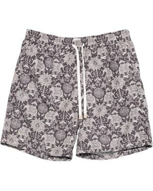 Eleventy Drawstring Swim Trunks - Grey