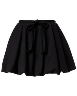 Patou Wool-Blend Miniskirt - Black
