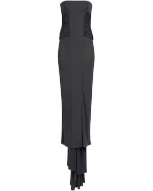 Alaïa Bustier Jersey Fluid Dress - Black
