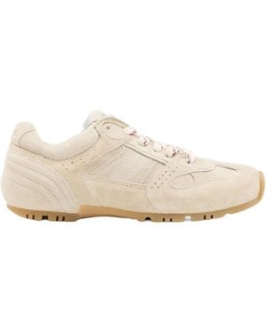 Alohas Perforated Detailed Lace-Up Trainers - White