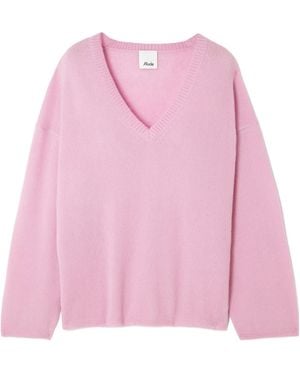 Allude Oversized Cashmere And Silk-Blend Jumper - Pink
